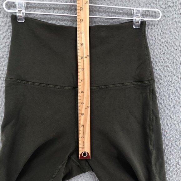 Lululemon Wunder Lounge Leggings Womens 4 Dark Olive Super High Rise Tight Gym - Picture 10 of 13